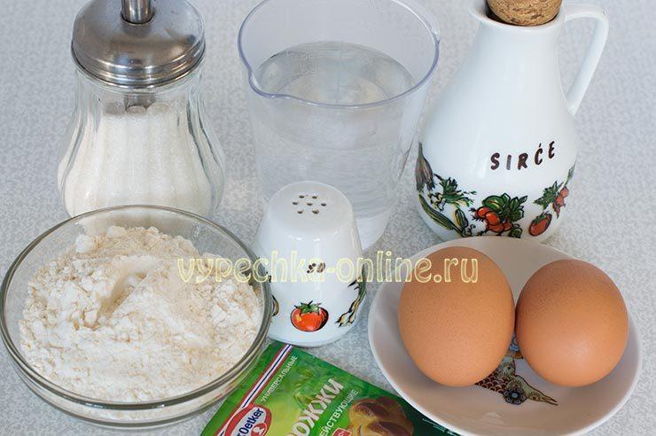 Ингредиенты для теста